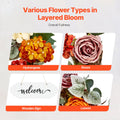 Artificial Wreath 60cm Red Orange Yellow Hydrangeas Roses