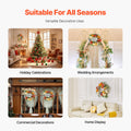 Artificial Wreath 60cm Red Orange Yellow Hydrangeas Roses