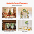 Artificial Wreath 58cm Blue White Green Hydrangeas Roses