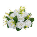 Artificial Flower Balls 10 PCS 240mm White Wedding Rose Centrepiece