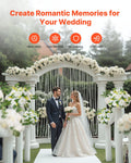 Artificial Flower Balls 10 PCS 240mm White Wedding Rose Centrepiece