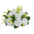 Artificial Flower Balls 10 PCS 240mm White Wedding Rose Centrepiece