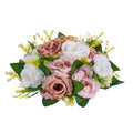 Artificial Flower Ball 10PCS 240mm Pink White Rose Wedding Centerpiece