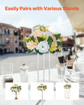 Artificial Flower Ball 10 PCS 240mm Champagne White Rose Wedding
