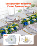 Artificial Flower Ball 10 PCS 500x220mm Wedding Centrepiece Blue White
