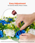 Artificial Flower Ball 10 PCS 500x220mm Wedding Centrepiece Blue White