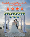 Artificial Flower Ball 10 PCS 500x220mm Wedding Centrepiece Blue White