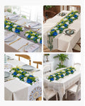 Artificial Flower Ball 10 PCS 500x220mm Wedding Centrepiece Blue White