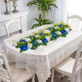 Artificial Flower Ball 10 PCS 500x220mm Wedding Centrepiece Blue White