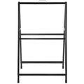 A-Frame Sidewalk Sign 24x36 Double-Sided Black Steel Folding