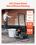 Airless Paint Sprayer 950W 3000PSI Electric with Cart Home Exterior