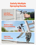 Airless Paint Sprayer 950W 3000PSI Electric with Cart Home Exterior