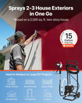 Airless Paint Sprayer 650W 3000PSI Electric Spray Machine Cart
