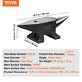 Cefito 22LBS Cast Steel Anvil Single Horn Blacksmith Tool