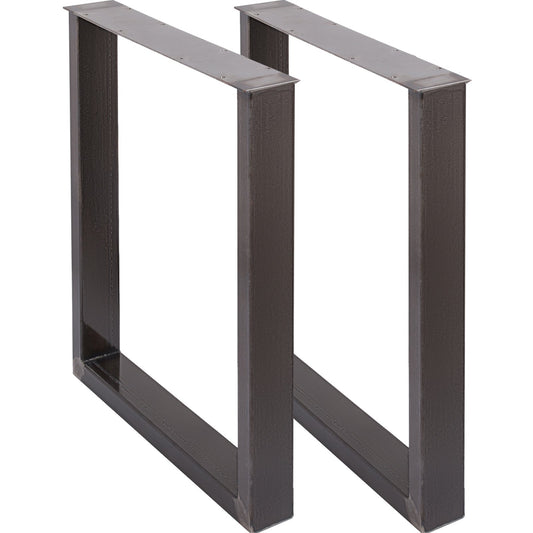 Steel Table Legs 72x60cm Set of 2 Office Dining Desk Bench
