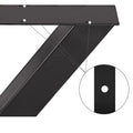 Metal Table Legs 28.4 x 29.9 Inch Black Table Legs Premium steel table legs with X-frame style Steel Bench Legs Country Style Table Legs Furniture Leg Perfect for Coffee Store Home Office Bar