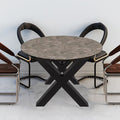 Steel Table Legs 72cm Height 79cm Wide 7.9cm Square Black Set 2