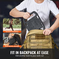 Cast Iron Ruck Weights 10LB Pair Adjustable Straps Rucking