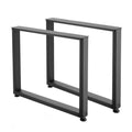 Steel Table Legs 750x900mm Set of 2 Black 1000kg Heavy Duty