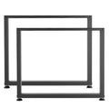 Steel Table Legs 750x900mm Set of 2 Black 1000kg Heavy Duty