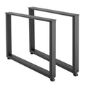 Steel Table Legs 750x900mm Set of 2 Black 1000kg Heavy Duty