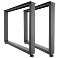 Steel Table Legs 750x900mm Set of 2 Black 1000kg Heavy Duty