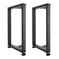 Table Legs 740x450mm Square T Shape Steel Set of 2 Black