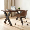 Steel Table Legs 750x600mm X Frame 2pcs 1000kg Black