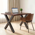 Steel Table Legs 750x760mm X Frame Black 2pc 1000kg