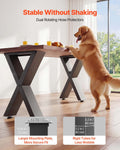 Steel Table Legs 750x790mm X Frame 2pcs 1000kg Black