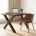 Steel Table Legs 750x790mm X Frame 2pcs 1000kg Black