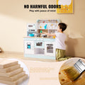 Kitchen Playset Kids 24 Piece Pretend Cooking Play Toy White