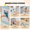 Kitchen Playset Kids 24 Piece Pretend Cooking Play Toy White
