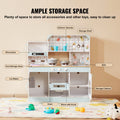 Kitchen Playset Kids 24 Piece Pretend Cooking Play Toy White