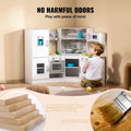 Kitchen Playset 24 Piece White Kids Pretend Cooking Play Toy Set