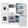 Kitchen Playset 24 Piece White Kids Pretend Cooking Play Toy Set