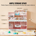 Kids Kitchen Playset 24pc Cooking Toy Pink Pretend Play Accessories
