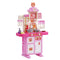 Kids Kitchen Playset 48 Piece Accessories Pretend Cooking Pink