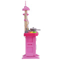Kids Kitchen Playset 48 Piece Accessories Pretend Cooking Pink