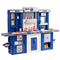 Kids Kitchen Playset 74pc Pretend Cooking Play Accessories Blue
