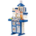 Kids Kitchen Playset 48pc Pretend Cooking Accessories Blue