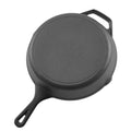 4 Pcs Cast Iron Skillet Set 155-305mm Pre-Seasoned Induction Black