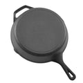 4 Pcs Cast Iron Skillet Set 155-305mm Pre-Seasoned Induction Black