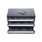 Drill Bit Dispenser Cabinet, Three-Drawer Drill Bit Organizer Cabinet for 1mm to 13mm, Steel Drill Dispenser Organizer Cabinet with Labels, Stackable Drill Dispenser for Drill Bit Storage