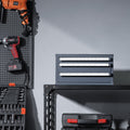 Drill Bit Organiser Cabinet 3 Drawer 1-13mm Steel Stackable