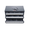 Drill Bit Organiser Cabinet 3 Drawer 1-13mm Steel Stackable