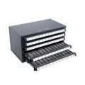 Tap Dispenser Cabinet 60-Compartment Stackable Steel Tap Organizer