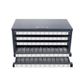 Tap Dispenser Cabinet 60-Compartment Stackable Steel Tap Organizer