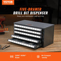 Drill Bit Dispenser Cabinet 5-Drawer Stackable Steel Organizer