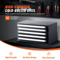 Drill Bit Dispenser Cabinet 5-Drawer Stackable Steel Organizer